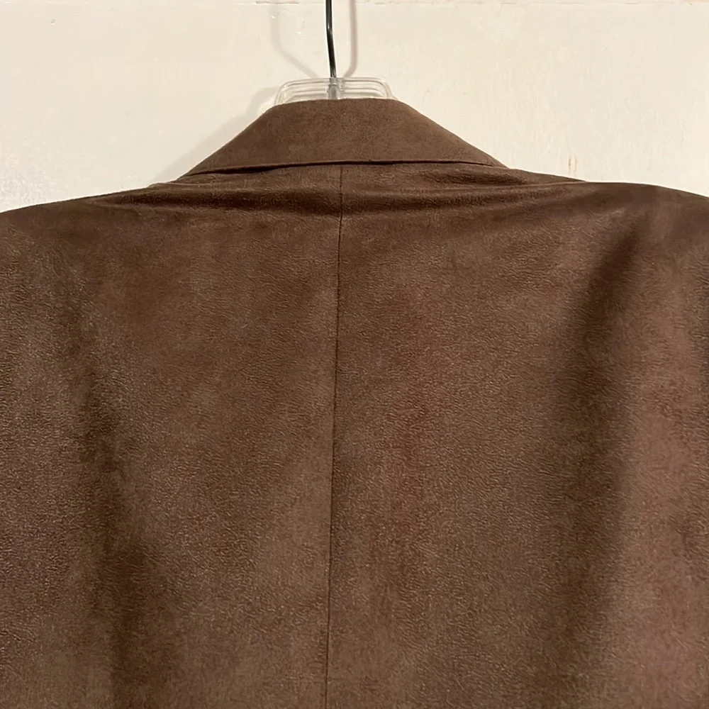 Personal choice mens mushroom color ultra suede blazer
